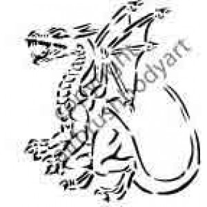 0270 dragon reusable stencil